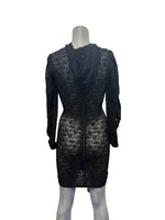 Peter Domenie - LL29 - Sexy Sheer Black Dress - Size XXS