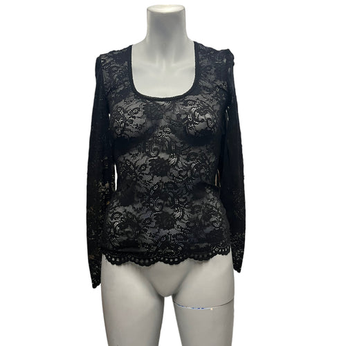 Peter Domenie - LL31 - Black Shirt with Patterns - Size XS