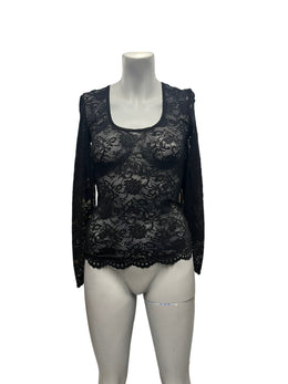 Peter Domenie - LL31 - Black Shirt with Patterns - Size XS
