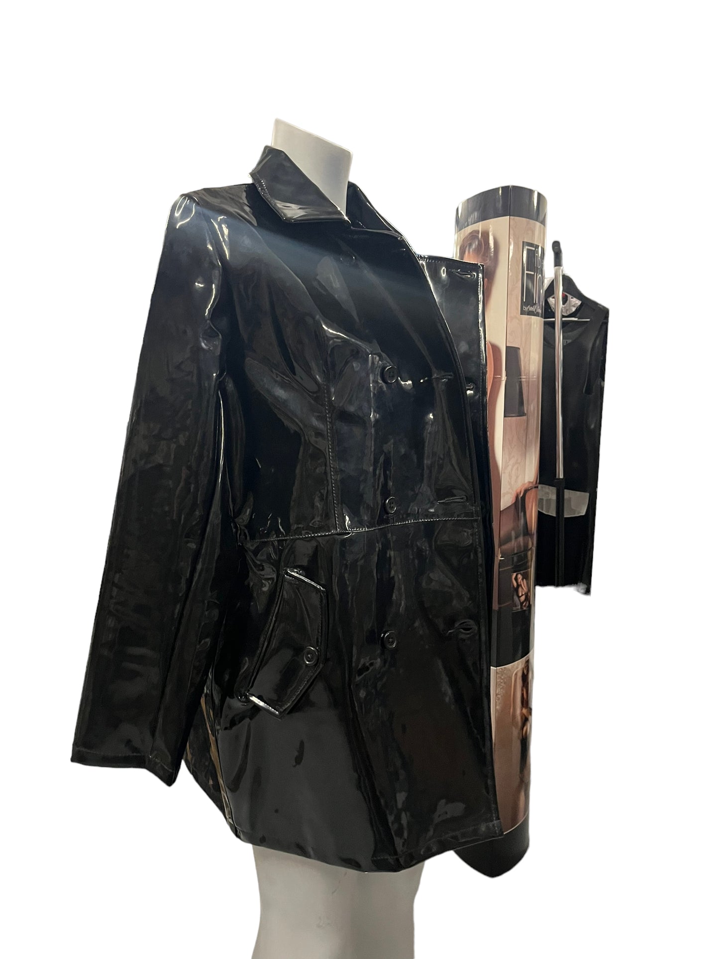Fashion World - LL60 - Black Leather Jacket - Size XL