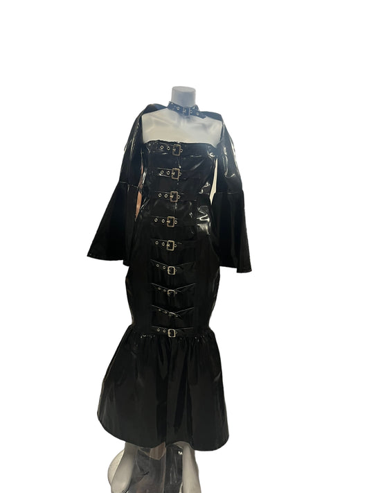 Fashion World - LL61 - Long Black Dress - Size S