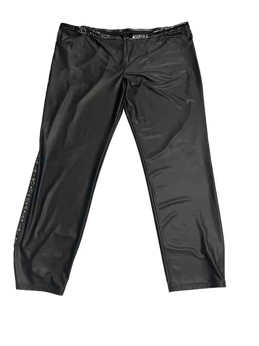 Noir - LL90 - Provocative Black Pants - Size 6XL