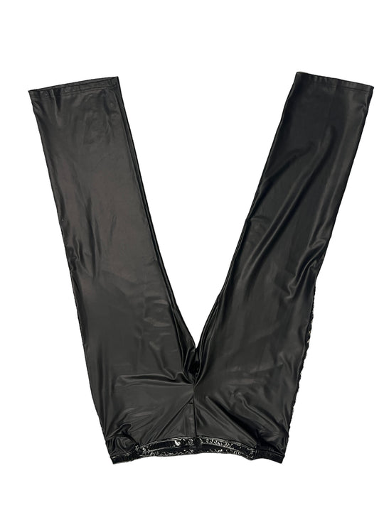 Noir - LL98 - Provocative Long Black Pants - Size L