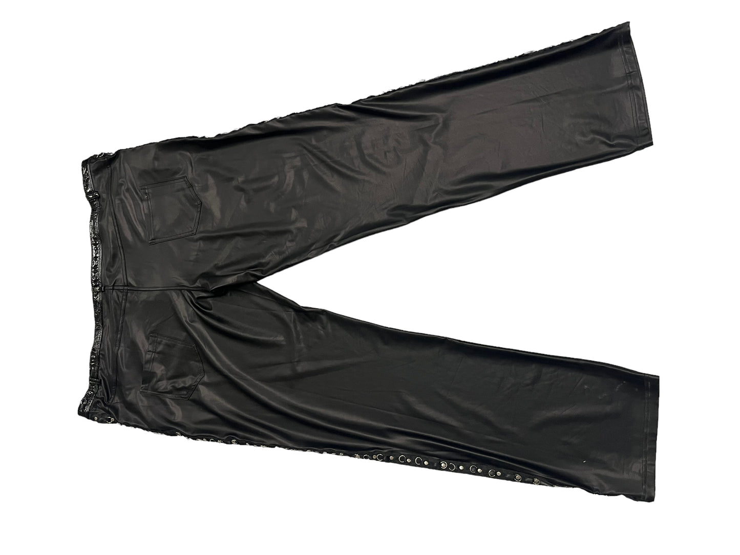 Noir - LL98 - Provocative Long Black Pants - Size L
