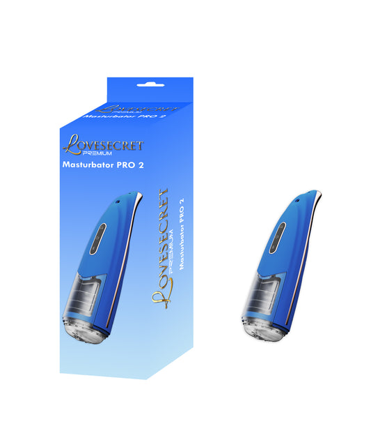 Lovesecret Premium - LS06 - Masturbator Pro 2 Blue - Mega Size Up/Down / Rotating - Rechargeable -