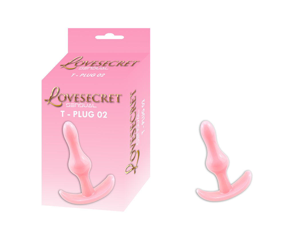 Lovesecret Sensual - LS10 - T-Plug 02 - Anal Plug Pink - 8,5 Cm / 3,5 Inch