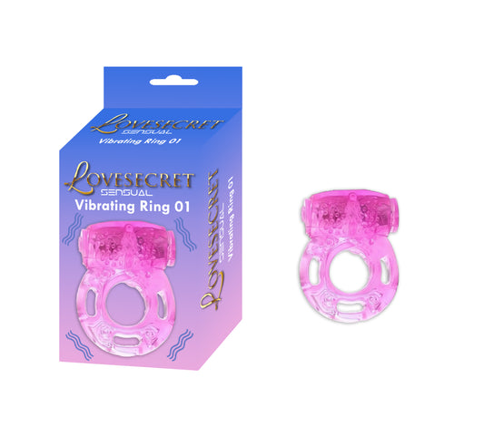 Lovesecret Sensual - LS12 - Vibrating Ring 01 - Pink Cockring