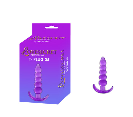 Lovesecret Sensual - LS14 - T-Plug 05 Purple - Anal Plug 12 cm / 4.7 inch