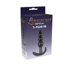 Lovesecret Sensual - LS15 - T-Plug 06 Black - Anal Plug 9.3 cm / 3.9 inch