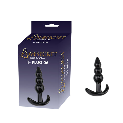 Lovesecret Sensual - LS15 - T-Plug 06 Black - Anal Plug 9.3 cm / 3.9 inch