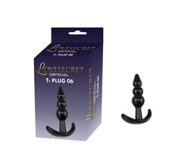Lovesecret Sensual - LS15 - T-Plug 06 Black - Anal Plug 9.3 cm / 3.9 inch