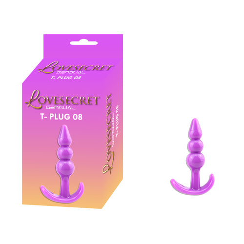 Lovesecret Sensual - LS17 - T-Plug 08 Purple - Anal Plug 9.3 cm / 3.9 inch