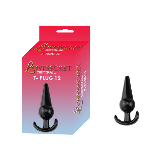 Lovesecret Sensual - LS21 - T-Plug 12 Black - 12.6 cm / 4.9 inch