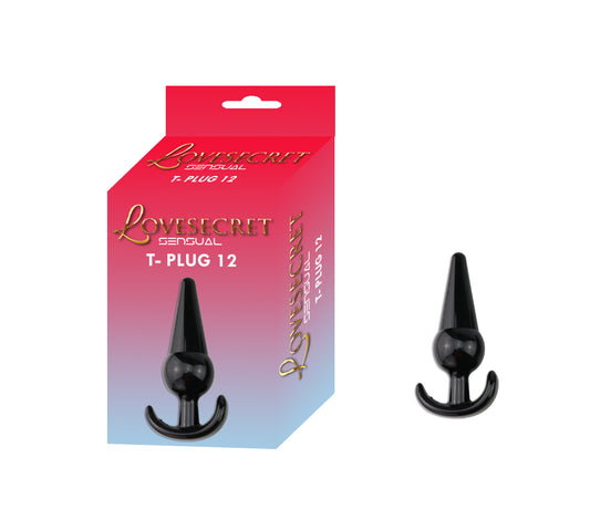 Lovesecret Sensual - LS21 - T-Plug 12 Black - 12.6 cm / 4.9 inch