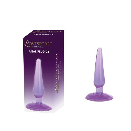 Lovesecret Sensual - LS29 - Anal Plug 03 Purple - Suction Cup - 11 Cm / 4,3 Inch