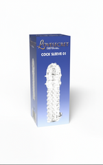 Lovesecret Sensual - LS37 - Cock Sleeve 01 - Clear Penis Sleeve Ribbed - Length 12,5 CM/ 4.9 Inch
