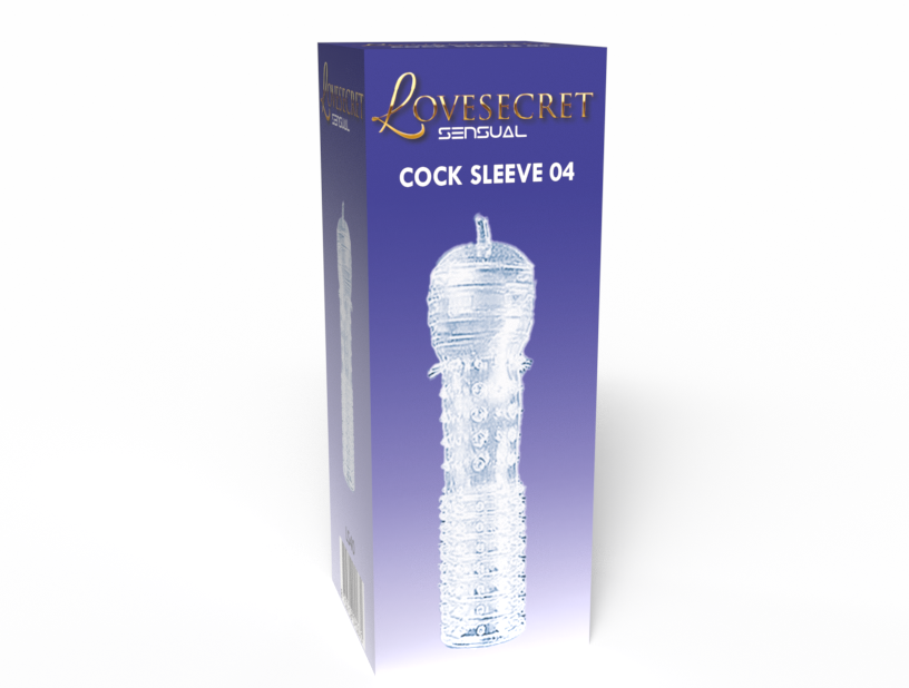 Lovesecret Sensual - LS40 - Cock Sleeve 04 - Clear Penis Sleeve Ribbed - Length 12,5 CM/ 4.9 Inch