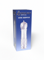 Lovesecret Sensual - LS41 - Cock Sleeve 05 - Clear Penis Sleeve Ribbed - Length 12,5 CM/ 4.9 Inch