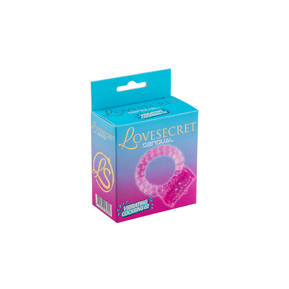 LoveSecret Sensual LS71 – Vibrating Cock Ring 02 – Pink – Battery Powered
