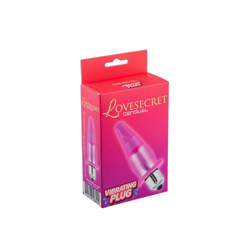 LoveSecret Sensual LS74 – Vibrating Plug – Pink – Compact Anal Massager – Battery Powered