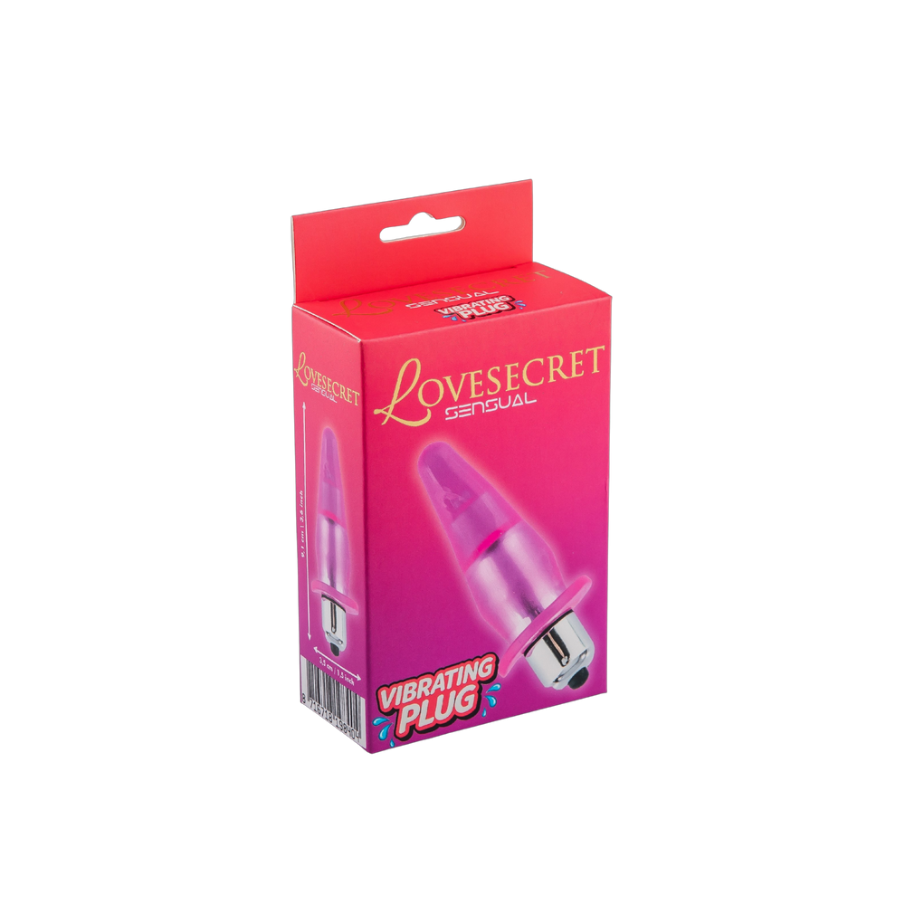 LoveSecret Sensual LS74 – Vibrating Plug – Pink – Compact Anal Massager – Battery Powered