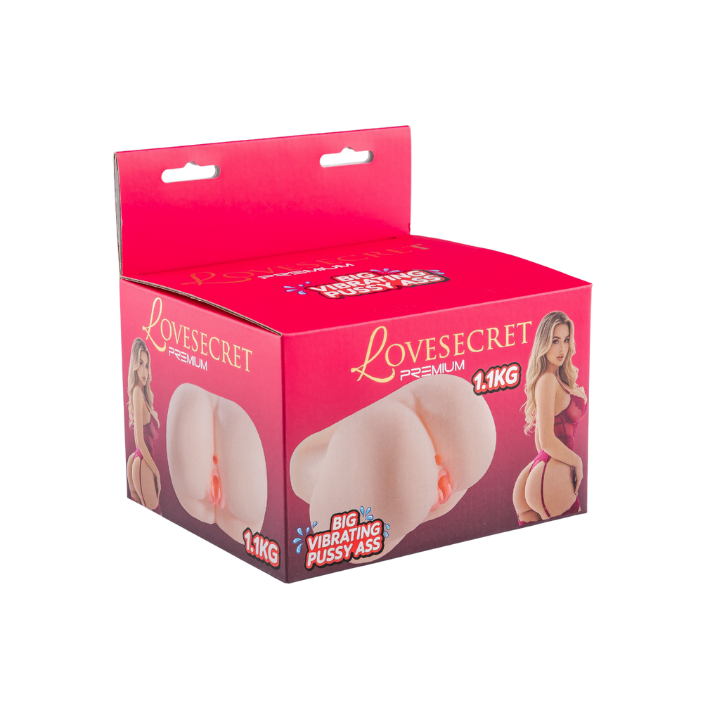 LoveSecret Premium - LS78 - Big Vibrating Pussy/Ass – 1.1 kg Realistic Design