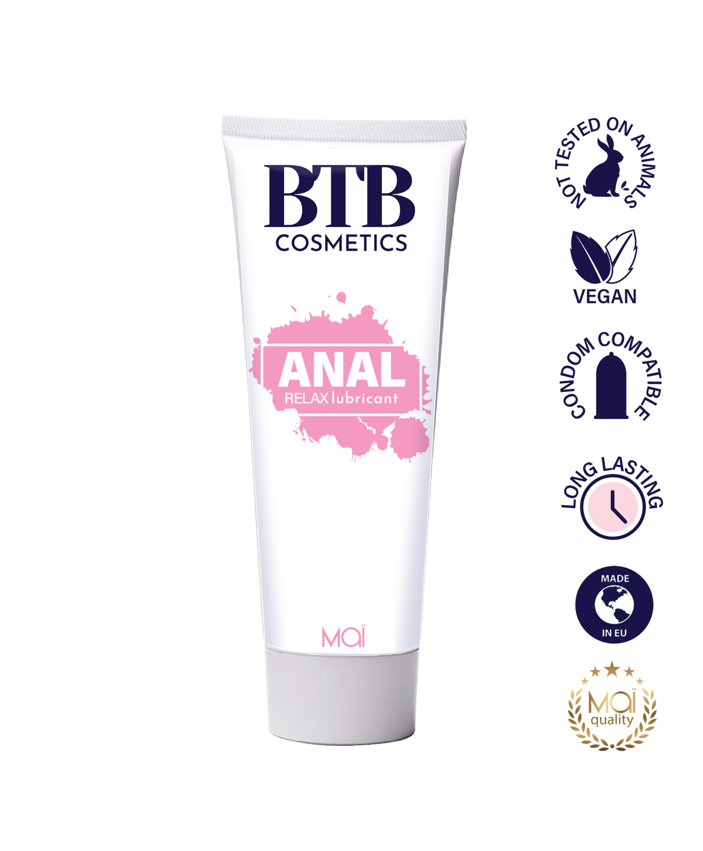 BTB Cosmetics Vegan Anal Relax Water Based Lubricant 100 ML - LT2402