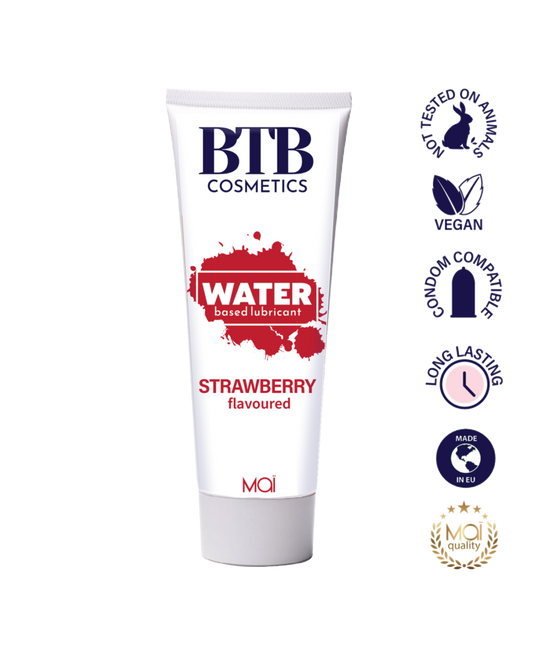 BTB Cosmetics Vegan Strawberry Taste Water Based Lubricant 100 ML - LT2405