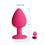 Power Escorts - BR134 - Silicone Butt Plug - Pink - 3 Pack - 6 Colours