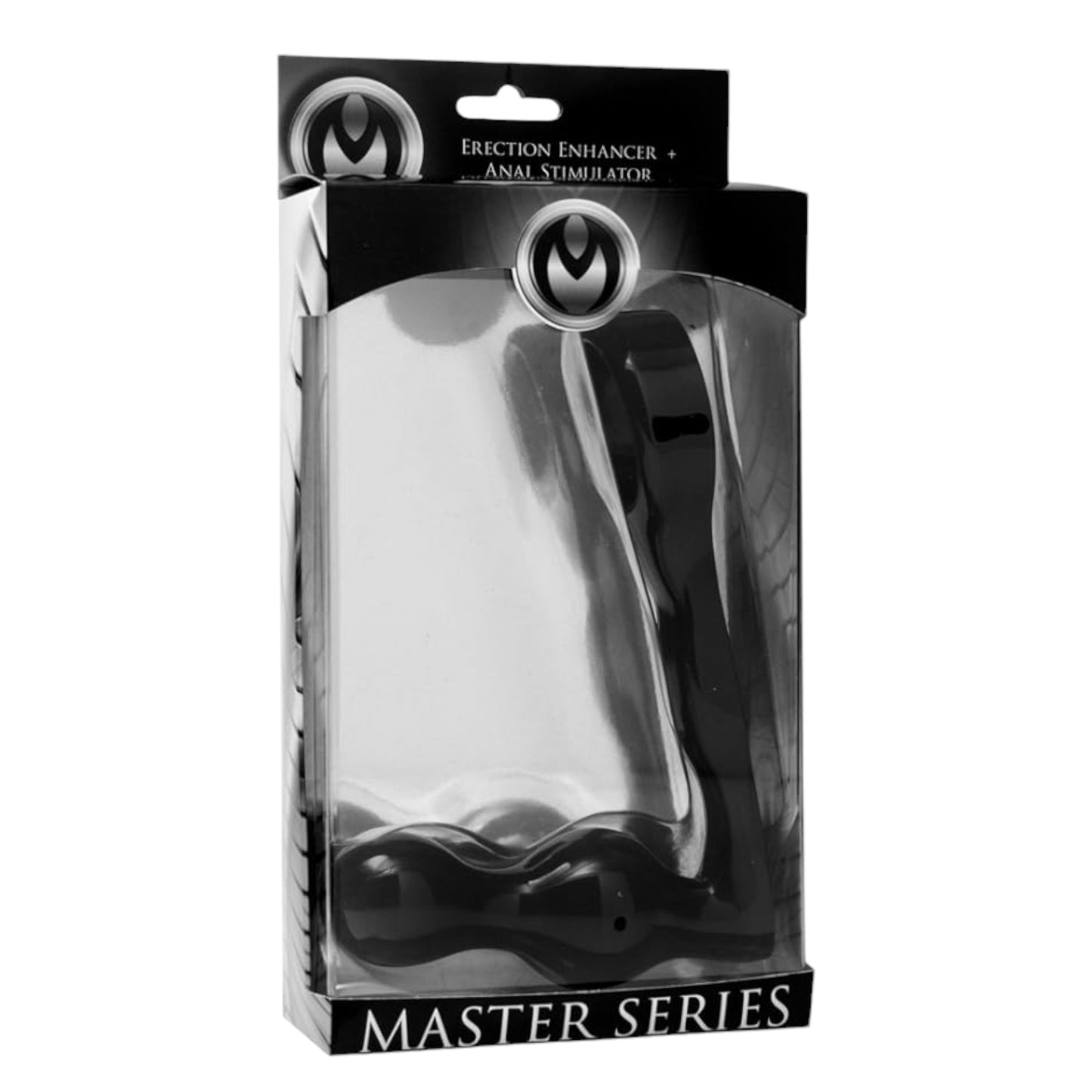 Master Series Black Mega Anal Plug  - AD475 - The Spire Cock Ring  Erection Enhancer + Anal Stimulator