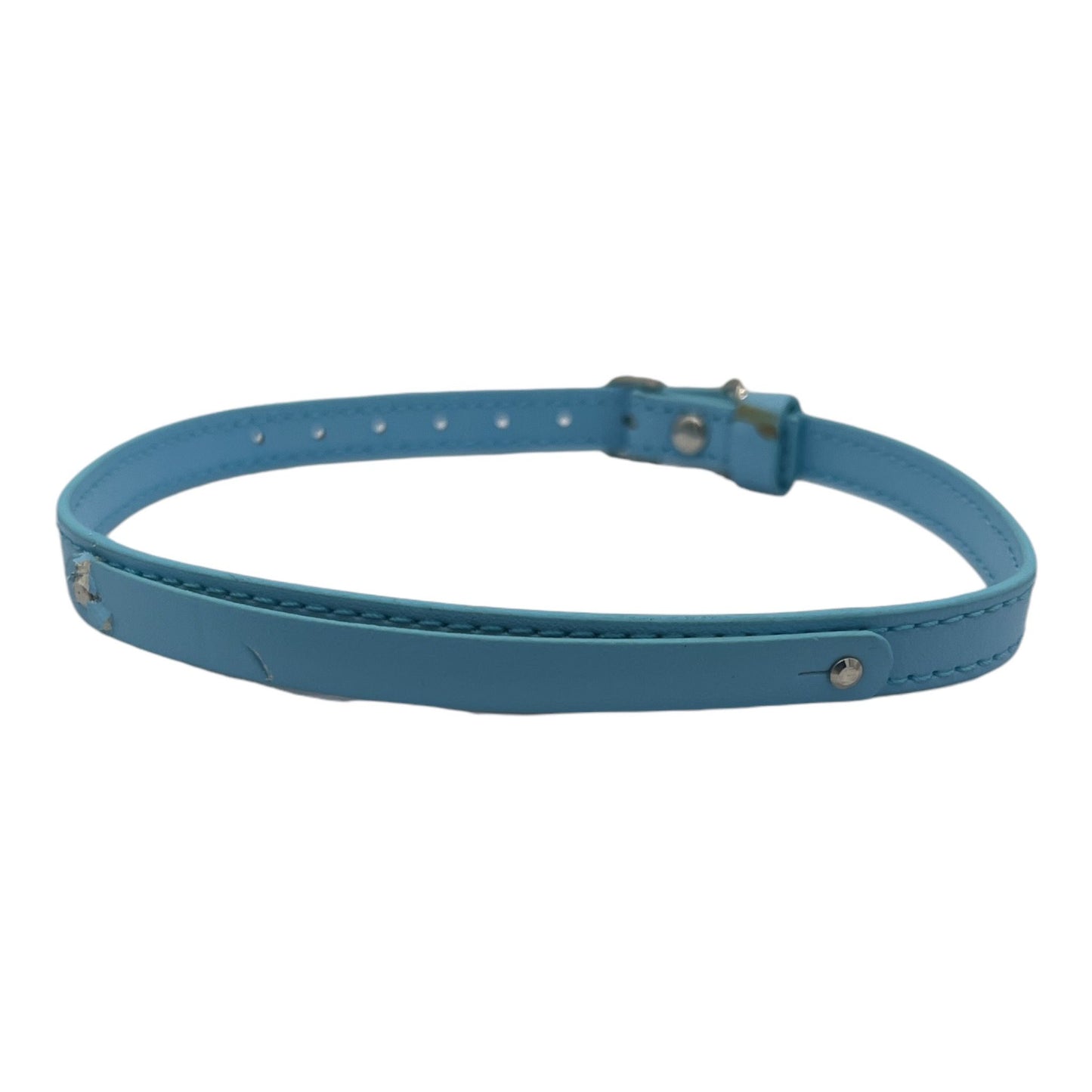 Cat Collar / Small Dog Collar - Blue - Dia 11 CM - Length 38 CM - Width 1 CM