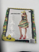 Kinky Mexican Dress with Sombrero – Sexy Fiesta Costume - Size S & L