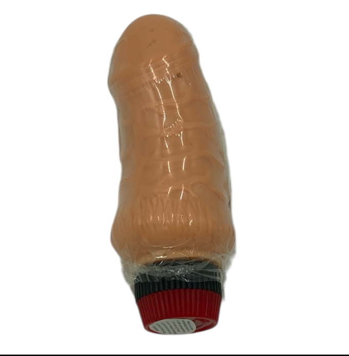 Realistic Mini Vibrator 14.5 cm With Dark Spots – Short But Fat - Compact - Club - Dark Spots On Material