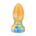 XXLTOYS Dragon Egg Dildo - N11769- Multi Colour Dildo  Gold / Blue / White Dildo - Fat Dia - Lenght  16,5 CM
