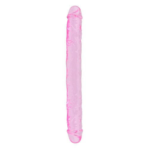 12 Inch Double Dildo Jelly Pink - 30 CM - N11949