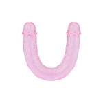 12 Inch Double Dildo Jelly Pink - 30 CM - N11949