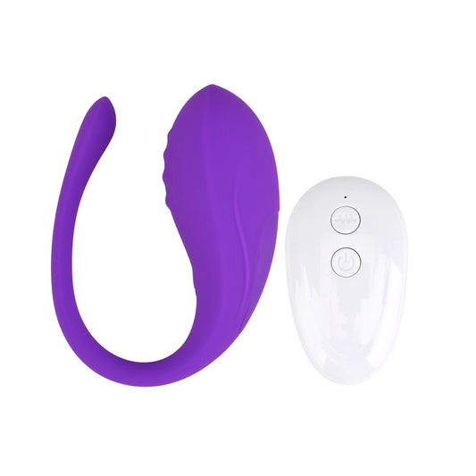 Loving Joy - N12022 - Remote Control Vibrating Love Egg - USB - Purple - Colourbox