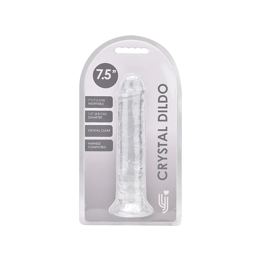 Loving Joy - N12183 - 7.5 Inch Clear Realistic Dildo With Suction Cup - 20 CM