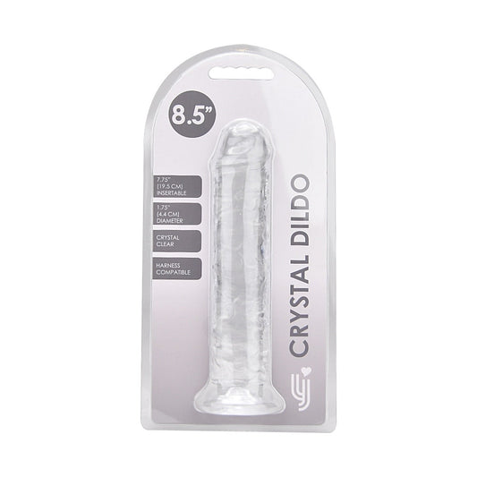 Loving Joy - N12184 - 8.5 Inch Insertable Clear Realistic Dildo With Suction Cup - 21,5 CM