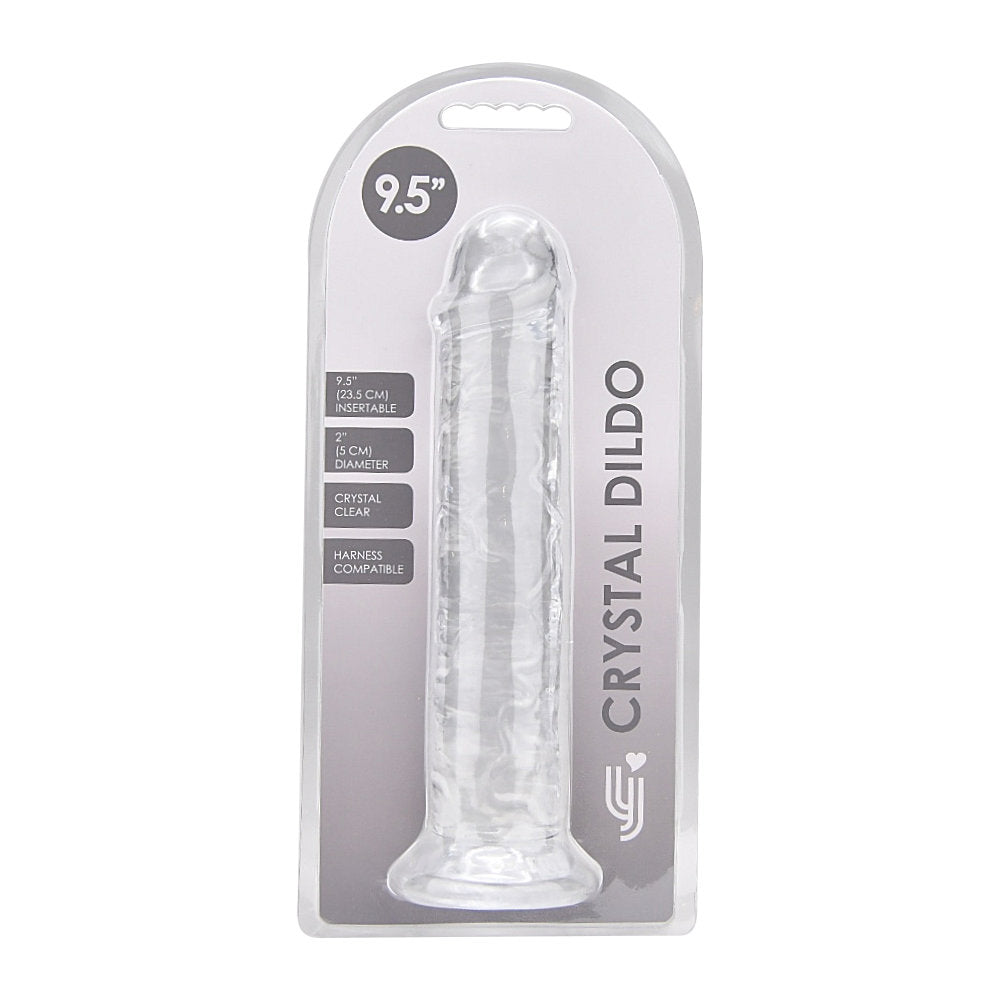 9.5  Inch Insertable Clear Realistic Dildo With Suction Cup - 25,5 CM - N12185