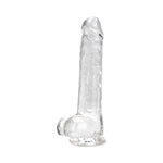 Loving Joy - 8 Inch Insertable Clear Realistic Dildo With Balls - 21,5 CM - N12187