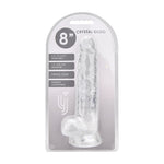Loving Joy - 8 Inch Insertable Clear Realistic Dildo With Balls - 21,5 CM - N12187