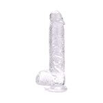 Loving Joy - 9 Inch Insertable Clear Realistic Dildo With Balls - 24 CM - N12188