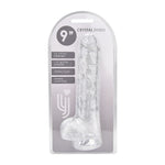 Loving Joy - 9 Inch Insertable Clear Realistic Dildo With Balls - 24 CM - N12188