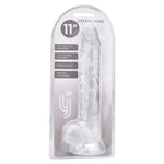 Loving Joy - 11 Inch Clear Realistic Dildo With Balls - 28 CM - N12189