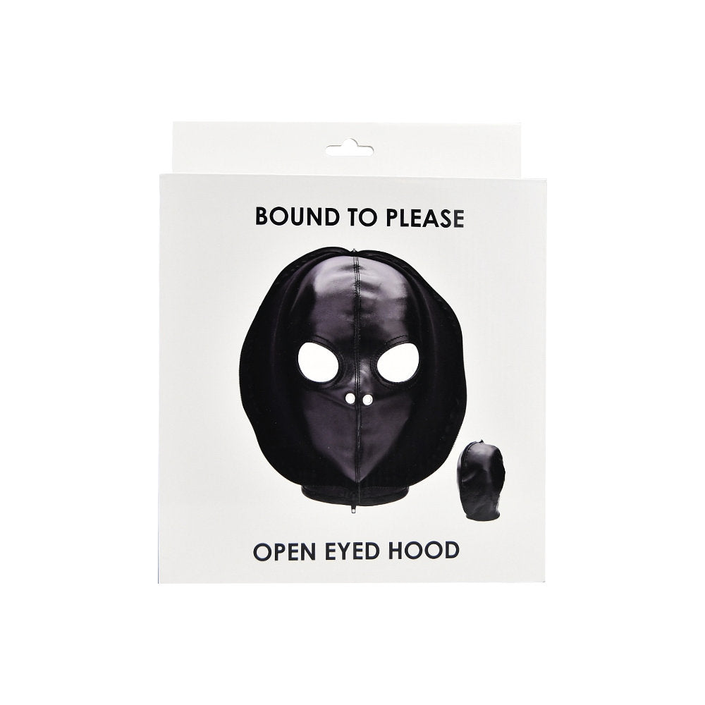 Bondage Mask Open Eyed Hood Mask - N12242