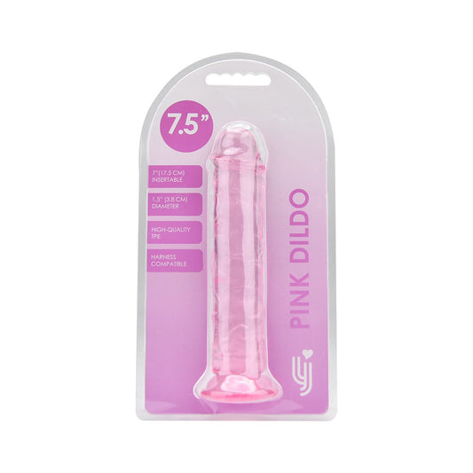 Loving Joy - N12305 - 7.5 Inch Pink Realistic Dildo With Suction Cup - 20 CM