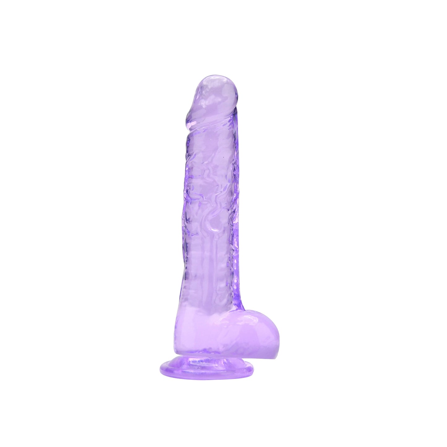 8 Inch Insertable Purple Realistic Dildo With Balls - 21,5 CM - N12310
