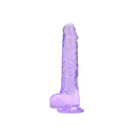 Loving Joy - 8 Inch Insertable Purple Realistic Dildo With Balls - 21,5 CM - N12310