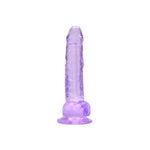 Loving Joy - 7 Inch Insertable Purple Realistic Dildo With Balls and Suction Cup - 19 CM - N12312